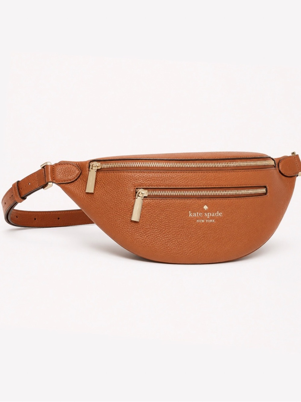 Kate spade Leila belt bag gingerbread waist Fanny leather new